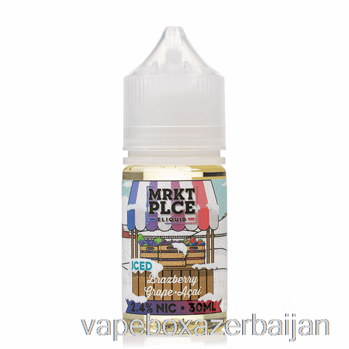 Vape Box Azerbaijan Ice Brazberry Grape Acai - MRKT Salts - 30mL 24mg